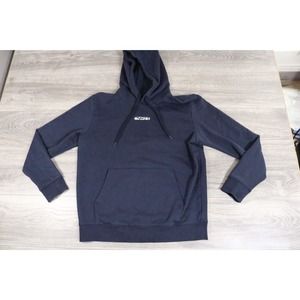 HUGO BOSS Mens Medium Daratschi Hoodie Sweatshirt Navy Blue Pullover Red Label